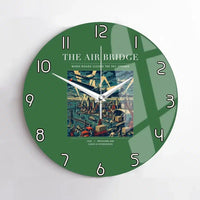 Thumbnail for VINTAGE G4099 - The Air Bridge - Designed Wall Clocks design on green no-frame