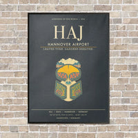 Thumbnail for Hannover Airport HAJ - Canvas Framed - Gray