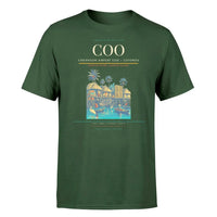 Thumbnail for Cadjehoun Airport (COO) T-Shirt single-side front print in Dark Green | cadjehoun-airport-coo-double-side-t-shirt