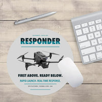 Thumbnail for BRINC Responder design on light gray round mouse pad