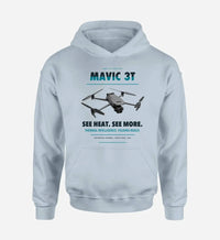 Thumbnail for DJI Mavic 3 Thermal design on light blue hoodie single side