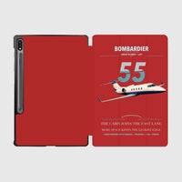 Thumbnail for Bombardier Learjet 55 design on red samsung tablet tablet case