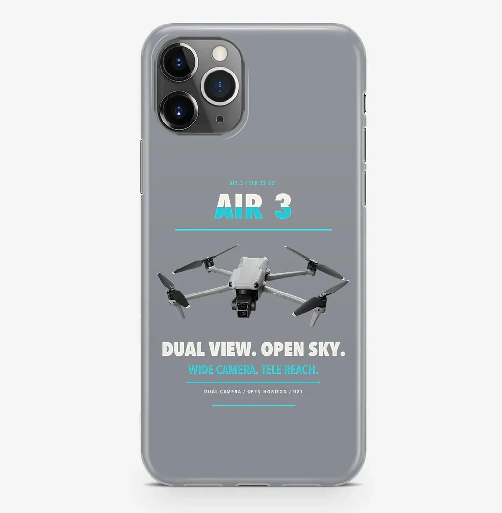 DJI Air 3 Case ProMax design on gray iphone case promax