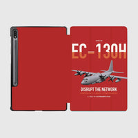 Thumbnail for EC-130H Compass Call design on red samsung tablet tablet case