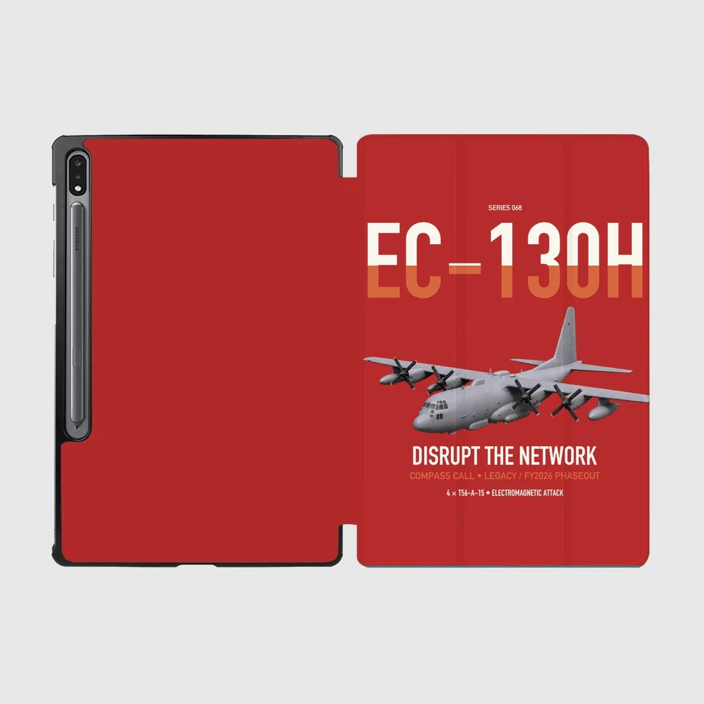 EC-130H Compass Call design on red samsung tablet tablet case