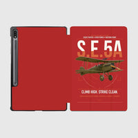 Thumbnail for Royal Aircraft Factory S.E.5a design on red samsung tablet tablet case