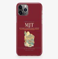 Thumbnail for Mytilene Airport (MJT) design on dark red iPhone 16 Pro MagSafe case