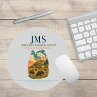 Thumbnail for Jamestown Regional Airport (JMS) design on light gray round mouse pad