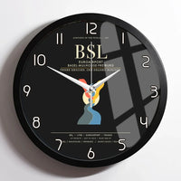 Thumbnail for EuroAirport Basel-Mulhouse-Freiburg BSL Wall-Clock Framed - Black