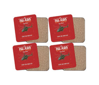 Thumbnail for Bell OH-58D Kiowa Warrior design on red 4 pieces set coaster