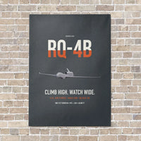 Thumbnail for RQ-4B Global Hawk vertical canvas print - no frame - gray background