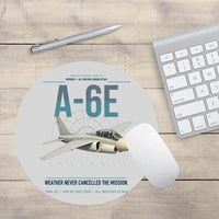 Thumbnail for A-6E Intruder design on light gray round mouse pad