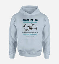 Thumbnail for DJI Matrice 30 design on light blue hoodie single side