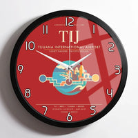 Thumbnail for Tijuana International Airport TIJ Wall-Clock Framed - Red