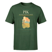 Thumbnail for Glasgow Prestwick Airport (PIK) T-Shirt single-side front print in Dark Green | glasgow-prestwick-airport-pik-double-side-t-shirt