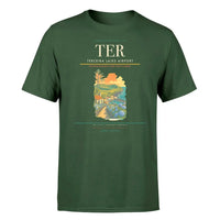 Thumbnail for Terceira Lajes Airport (TER) T-Shirt single-side front print in Dark Green | terceira-lajes-airport-ter-double-side-t-shirt