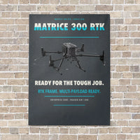 Thumbnail for DJI Matrice 300 RTK vertical canvas print - no frame - gray background