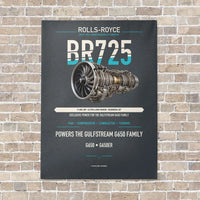 Thumbnail for BR725 vertical canvas print - no frame - gray background