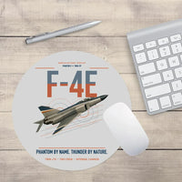 Thumbnail for F-4E Phantom II design on light gray round mouse pad