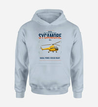 Thumbnail for Bristol Sycamore HR14 design on light blue double-side hoodie, single-side print