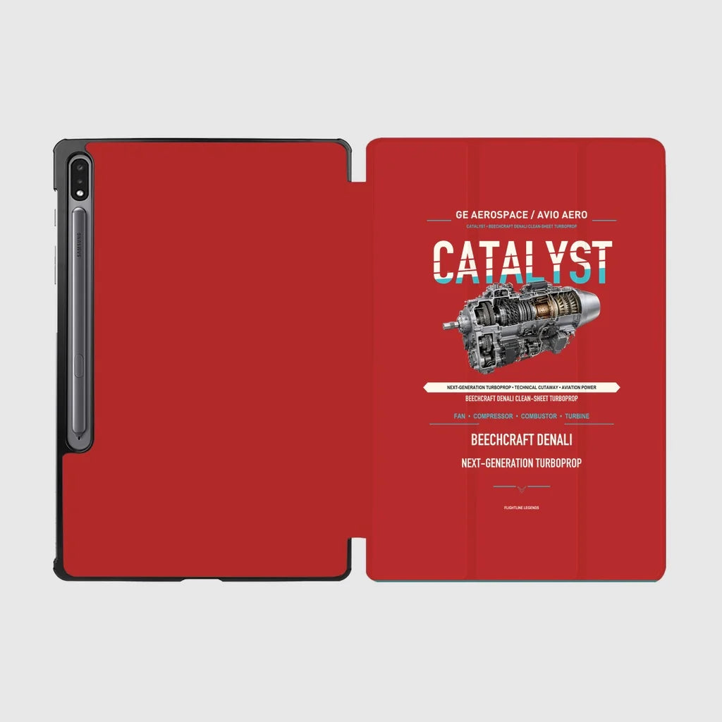 CATALYST design on red samsung tablet tablet case