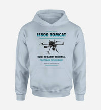 Thumbnail for Inspired Flight IF800 Tomcat design on light blue hoodie single side