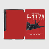 Thumbnail for F-117A Nighthawk design on red samsung tablet tablet case