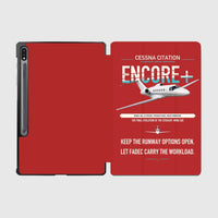 Thumbnail for Cessna Citation Encore+ design on red samsung tablet tablet case