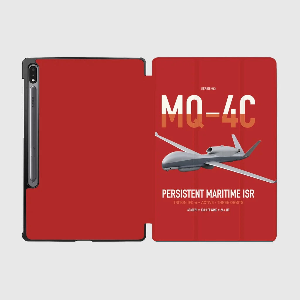 MQ-4C Triton IFC-4 design on red samsung tablet tablet case