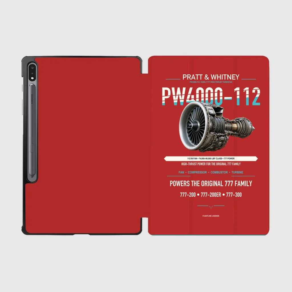 PW4000-112 design on red samsung tablet tablet case