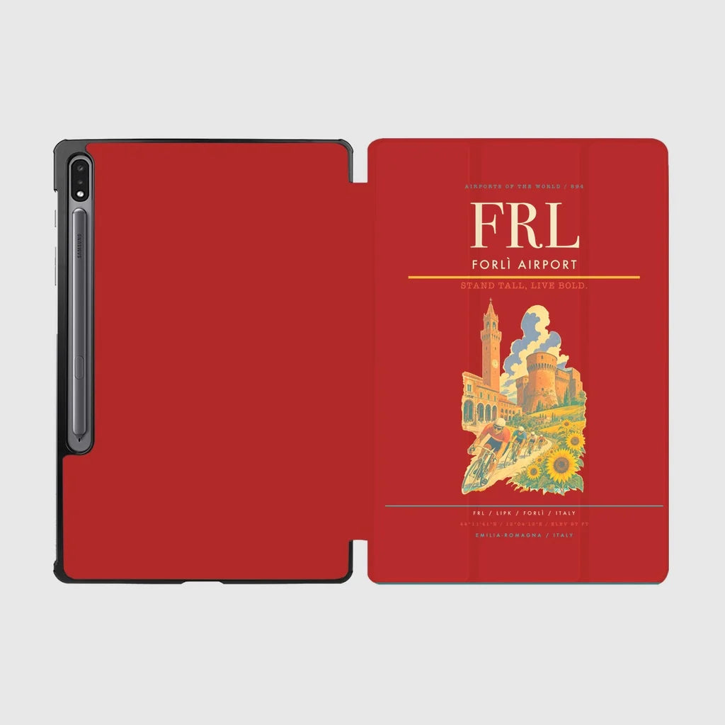 Forlì Airport (FRL) design on red samsung tablet tablet case