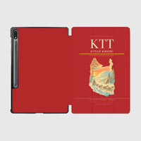 Thumbnail for Kittilä Airport (KTT) design on red samsung tablet tablet case