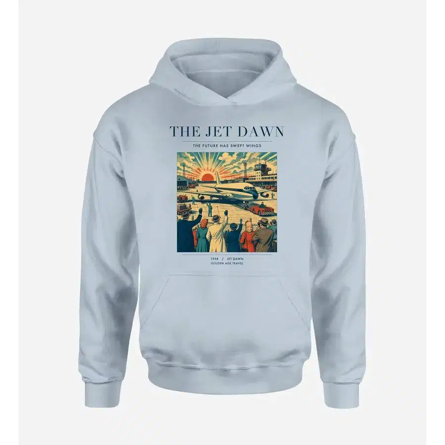 VINTAGE G4113 - The Jet Dawn - Premium Hoodie design on lightblue premium
