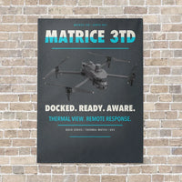 Thumbnail for DJI Matrice 3TD vertical canvas print - no frame - gray background