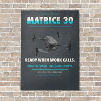Thumbnail for DJI Matrice 30 vertical canvas print - no frame - gray background