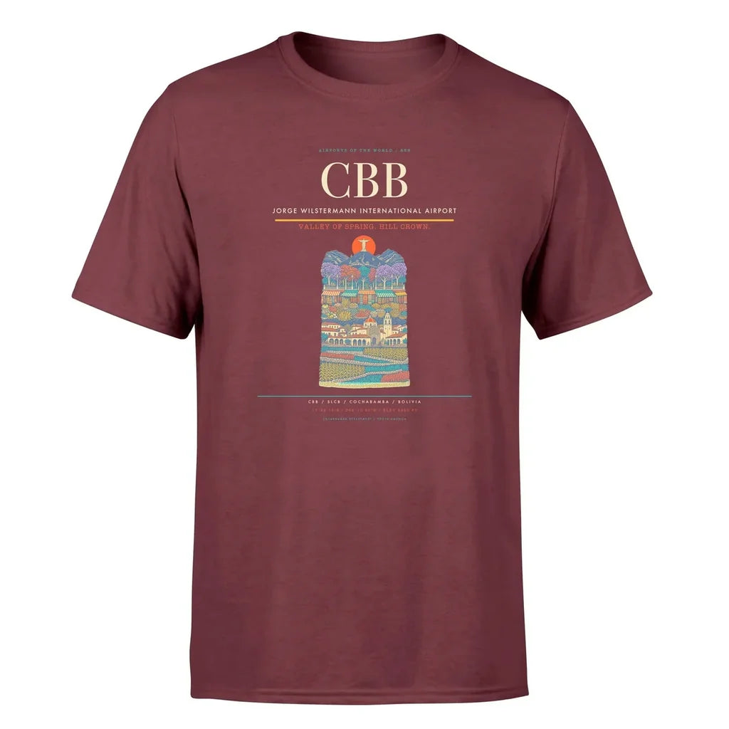 Cochabamba Airport (CBB) Premium T-Shirt Dark Red