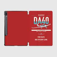 Thumbnail for Diamond DA40 design on red samsung tablet tablet case