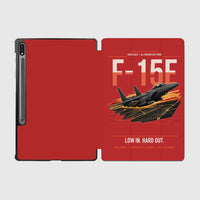 Thumbnail for F-15E Strike Eagle design on red samsung tablet tablet case