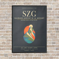 Thumbnail for Salzburg Airport SZG - Canvas Framed - Gray