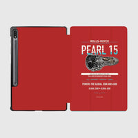 Thumbnail for PEARL 15 design on red samsung tablet tablet case