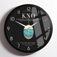 Thumbnail for Kualanamu International Airport Medan KNO Wall-Clock Framed - Black