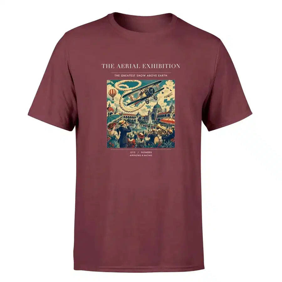 VINTAGE G4004 - The Aerial Exhibition - Premium T-Shirt design on darkred premium t shirt