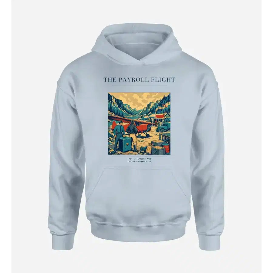 VINTAGE G4413 - The Payroll Flight - Premium Hoodie design on lightblue premium