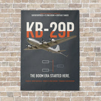 Thumbnail for KB-29P SUPERFORTRESS vertical canvas print - no frame - gray background