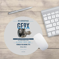 Thumbnail for GE9X design on light gray round mouse pad