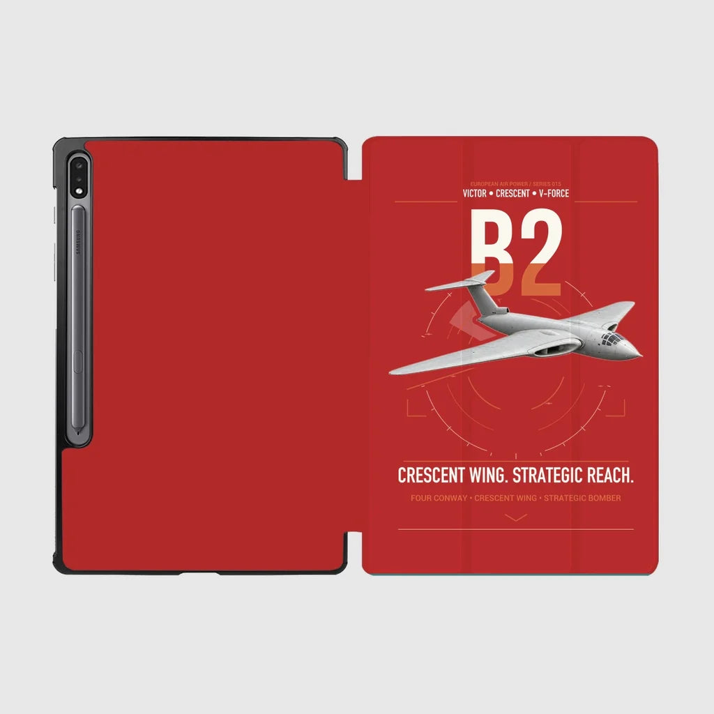 Handley Page Victor B2 design on red samsung tablet tablet case