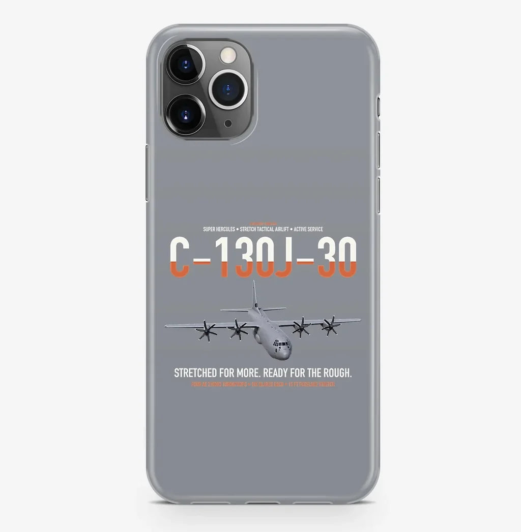 C-130J-30 Super Hercules design on gray magsafe iphone case, for iPhone Pro Max