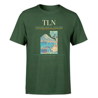 Thumbnail for Toulon-Hyères Airport (TLN) T-Shirt single-side front print in Dark Green | toulon-hyères-airport-tln-double-side-t-shirt