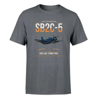 Thumbnail for SB2C-5 Helldiver design on gray double-side t-shirt, single-side print