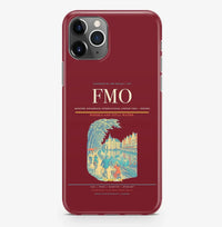 Thumbnail for Greven Airport (FMO) design on dark red iPhone 16 Pro MagSafe case